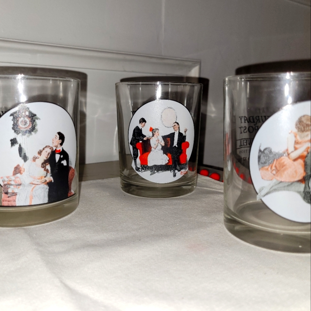 The Saturday evening post glass cups